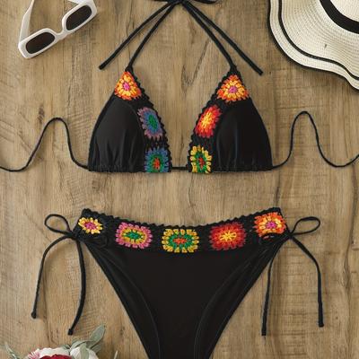 TEMU 2024 New Braided European And American Swimsuit Bikini Separated Women's Swimwear Image