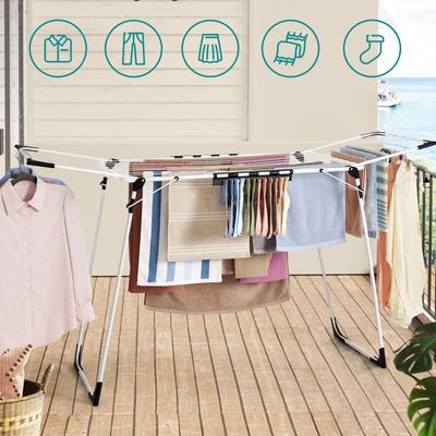 TEMU Clothes Drying Rack, Space-saving, Foldable Wing Drying Rack, 56.5 X 173 X 96.5 Cm, Wing Clothes Dryer With Sock Holder, Drying Racks Image