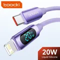 Toocki PD 20W Cavo di Ricarica Veloce Tipo C Per iPhone 14 13 12 11 Pro Max X XR XS Silicone Smart Display Digitale Telefoni Cavo Dati