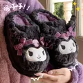 Anime Cartoon Sanrio Hello Kitty Cinnamoroll Kuromi Simpatiche pantofole di cotone Y2K Autunno Inverno Nuove pantofole calde ispessite in velluto
