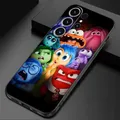 Custodia morbida per telefono con paraurti nero per Samsung Galaxy S21 FE S24 Ultra S22 Plus S21 5G S20 S23 Ultra Disney Inside Out 2 Joy Cover