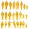 30Pcs Model Trains Architectural 1:25 Scale Unpainted Person G Scale Standing And Sitting Figures People For Building Scenery Making Layout