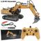 2.4Ghz 11 Channel 1:20 Rc Excavator Toy Engineering Car Alloy And Plastic Remote Control Digger Truck For Children'S Gift