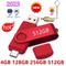 Otg Usb Flash Drive 4Gb 128Gb 256Gb 512Gb Mobile Pen Drive Micro Usb Smart Phone Pendrive Memory Flash Stick