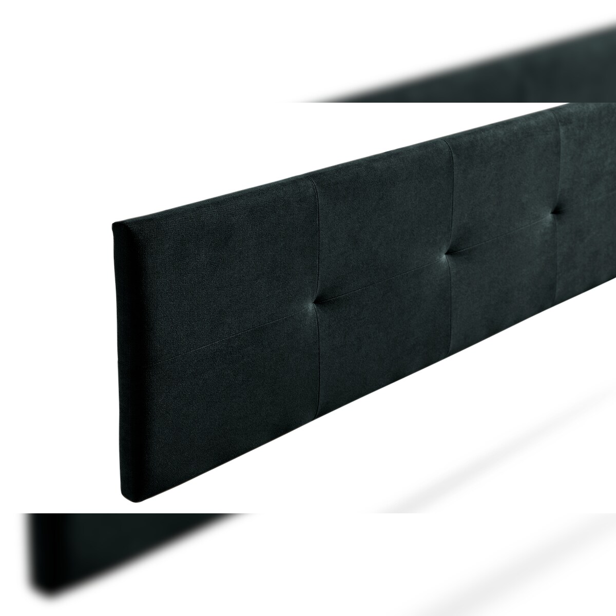 Gepolstertes Kopfteil ALTEA Aqualine 160x50x5 cm - Schwarz - Moonia Image