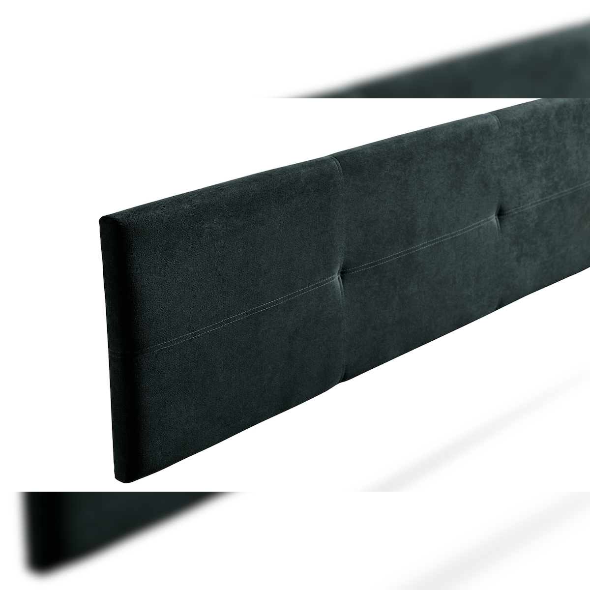 Gepolstertes Kopfteil ALMA Aqualine 160x50x5 cm - Schwarz - Moonia Image