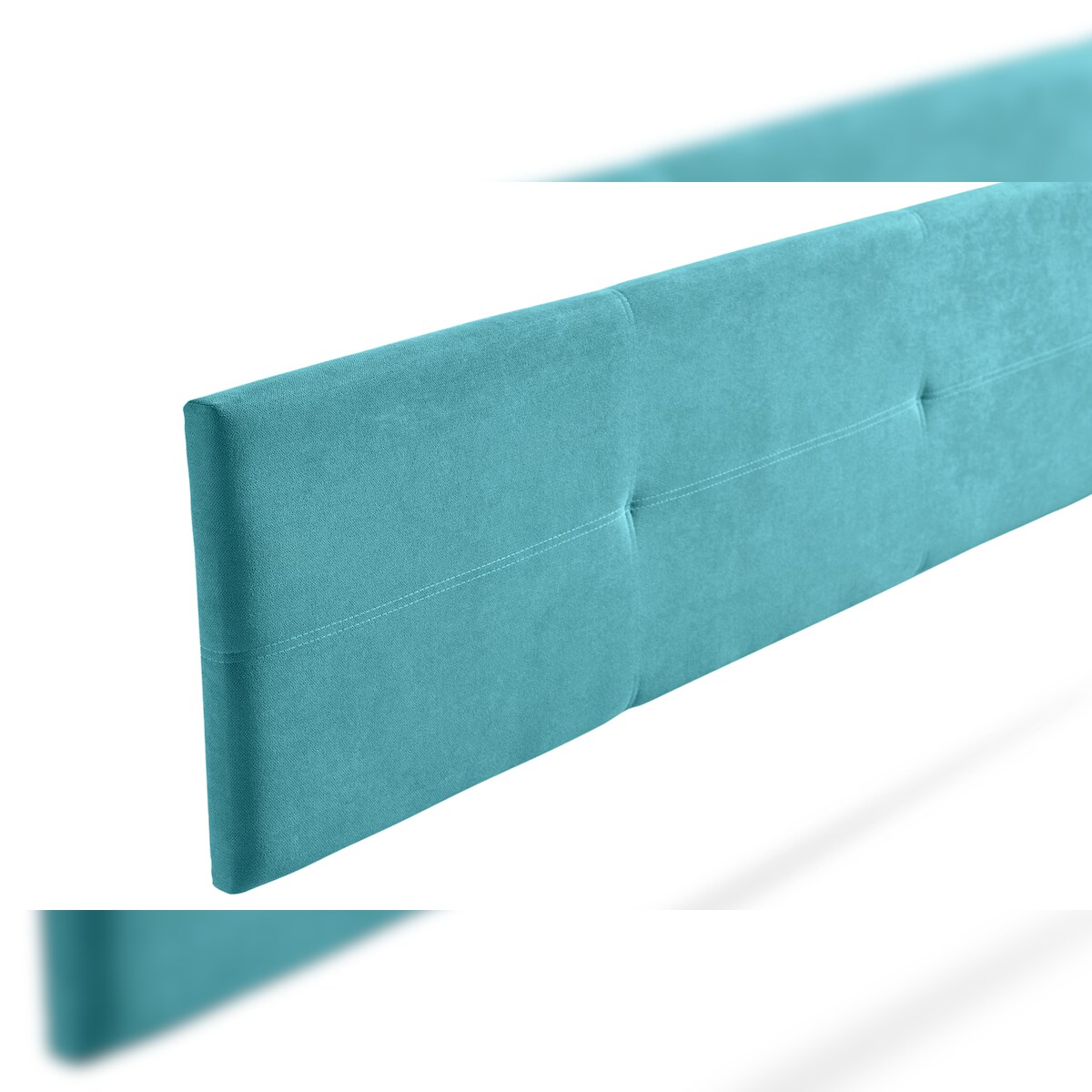 Gepolstertes Kopfteil ALMA Aqualine 100x50x5 cm - Türkis - Moonia Image