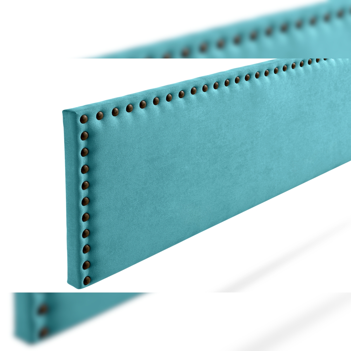 Gepolstertes Kopfteil MODENA Aqualine 115x55x8 cm - Türkis - Moonia Image