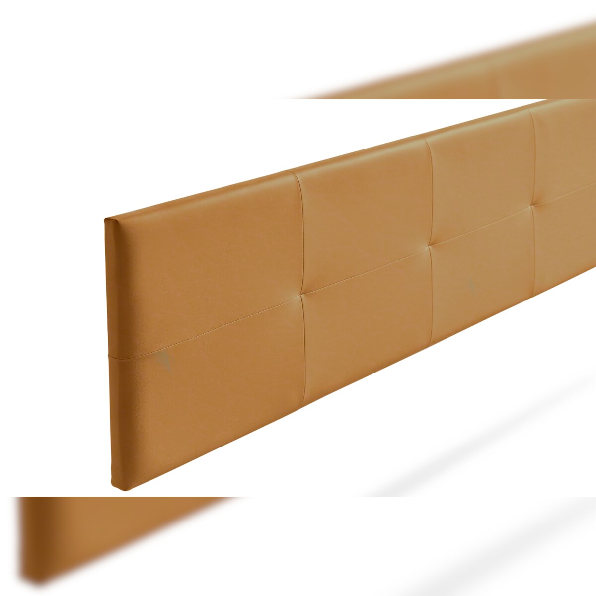 Gepolstertes Kopfteil ALTEA Kunstleder 160x50x5 cm - Hellbraun - Moonia Image