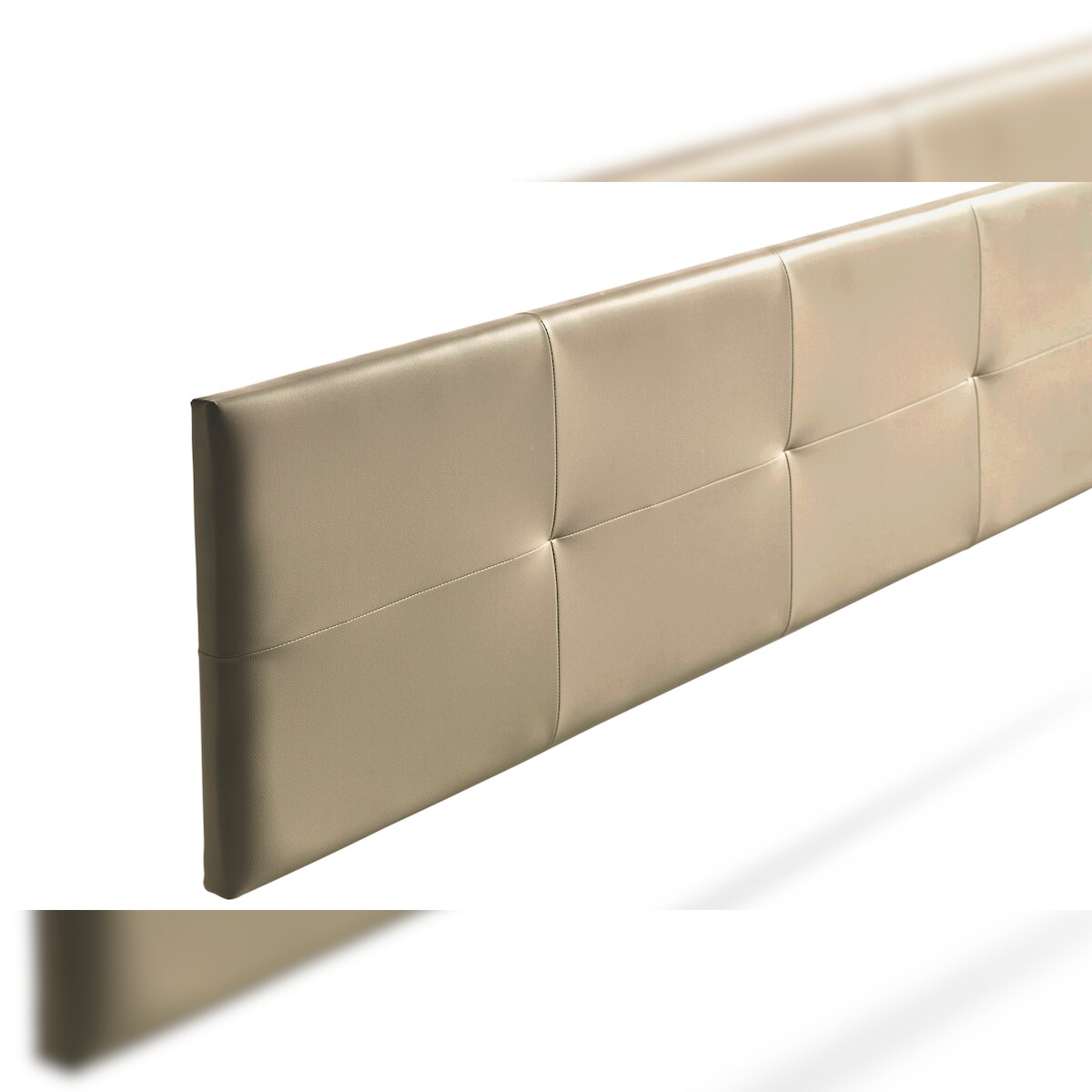 Gepolstertes Kopfteil ALTEA Kunstleder 170x50x5 cm - Gold - Moonia Image