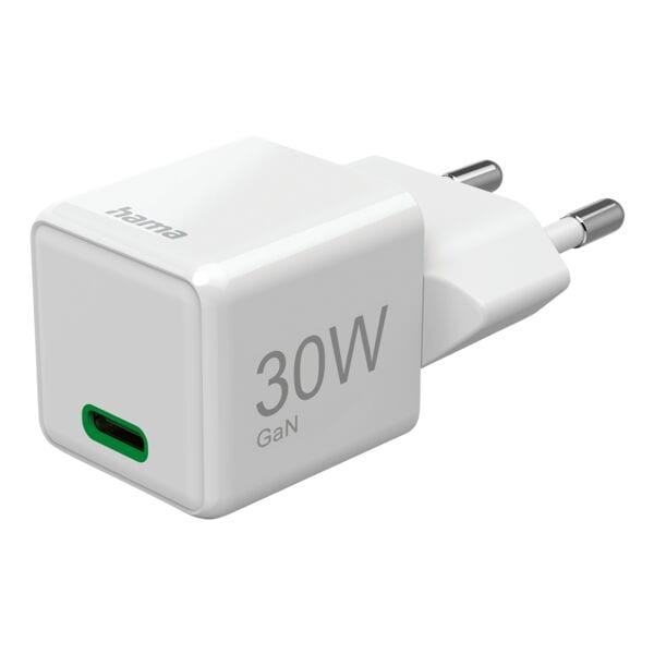 Hama Schnellladegerät »Super-Mini-Charger« 30 W weiß, 2.85x2.85x3.1 cm Image