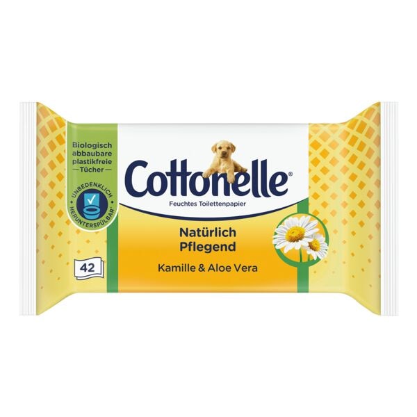 Cottonelle Feuchtes Toillettenpapier »Natürlich Pflegend« 42 Tücher weiß Image