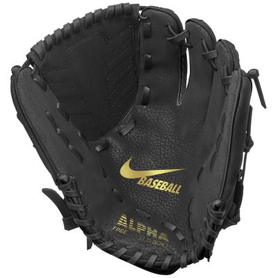 Nike Alpha Edge Youth 11.5" Baseball Glove - Right Hand Throw Black/Black/Gold