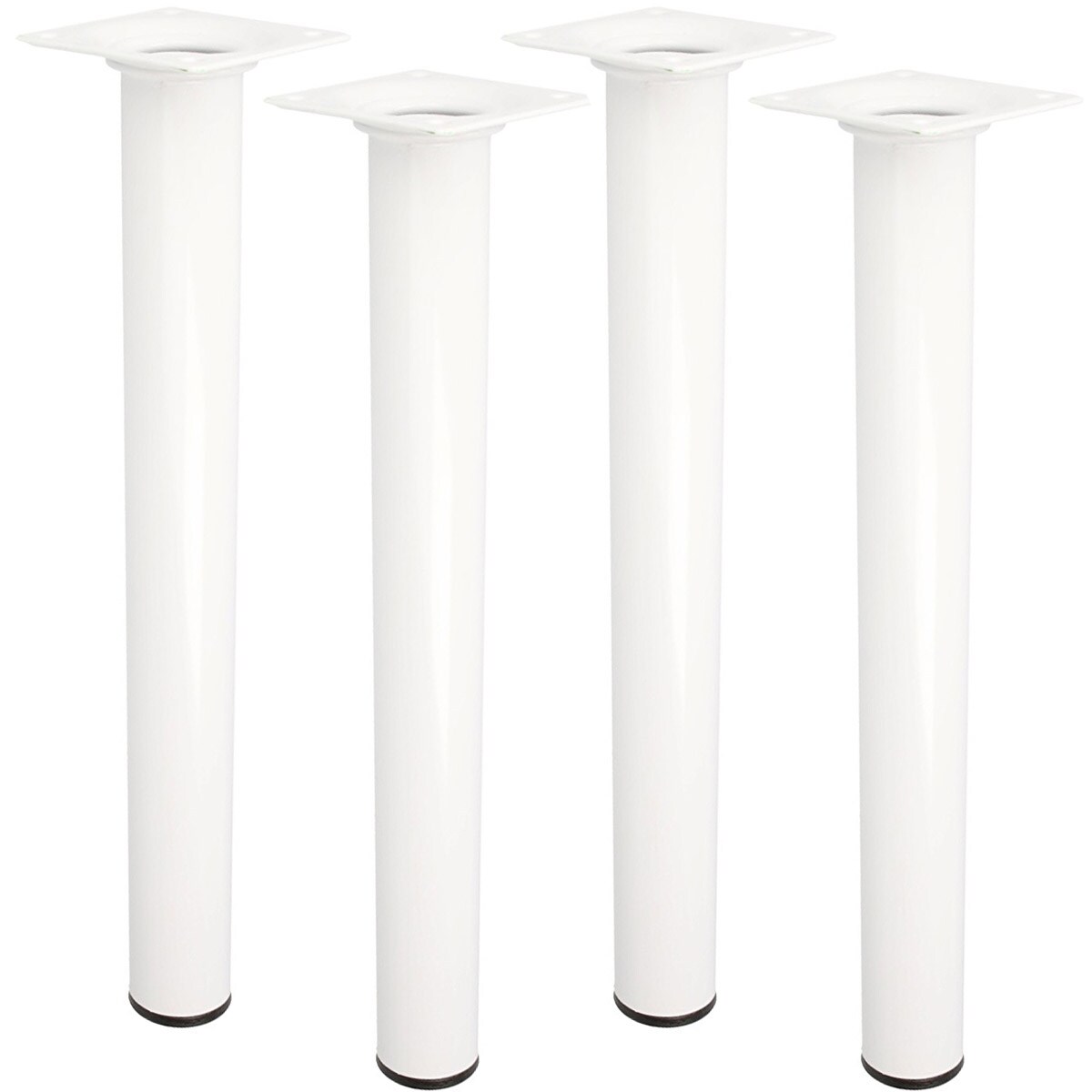 MS Beschläge 400mm Möbelfüße 4er Set runde Möbelbeine Tischfüße M10 Gewindegang Image