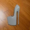 Weiß Slip Auf Hohl Plattform Pumpen Thin High Heel Flach Mode Sexy Sommer Casual Große Größe Frau Schuhe Zapatillas Mujer