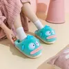 Neue Sanrios Plüsch Hausschuhe MyMelody Cinnamoroll Hangyodon Hallo Kitty Kuromi Baumwolle Slipper Hause Warme Herbst Winter Frauen Schuhe