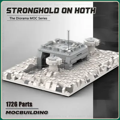 Film Szene Stronghold MOC Bausteine Landung Plattform Diorama Modell Architektur Technologie Ziegel Image