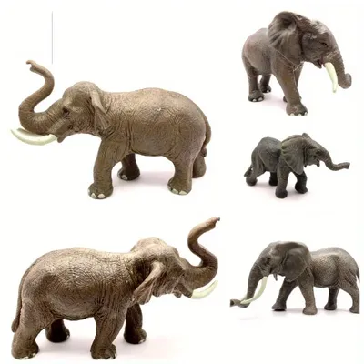 Grenz überschreitende Simulation Tierwelt Modell asiatischer Elefant, afrikanischer Elefant Image