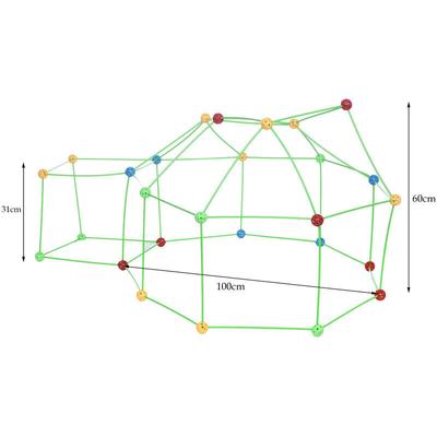 Fort-Bausätze für Kinder, DIY-Puzzle, Spielzeughaus, Bauen Sie Ihre Hütte, DIY-Bauen von