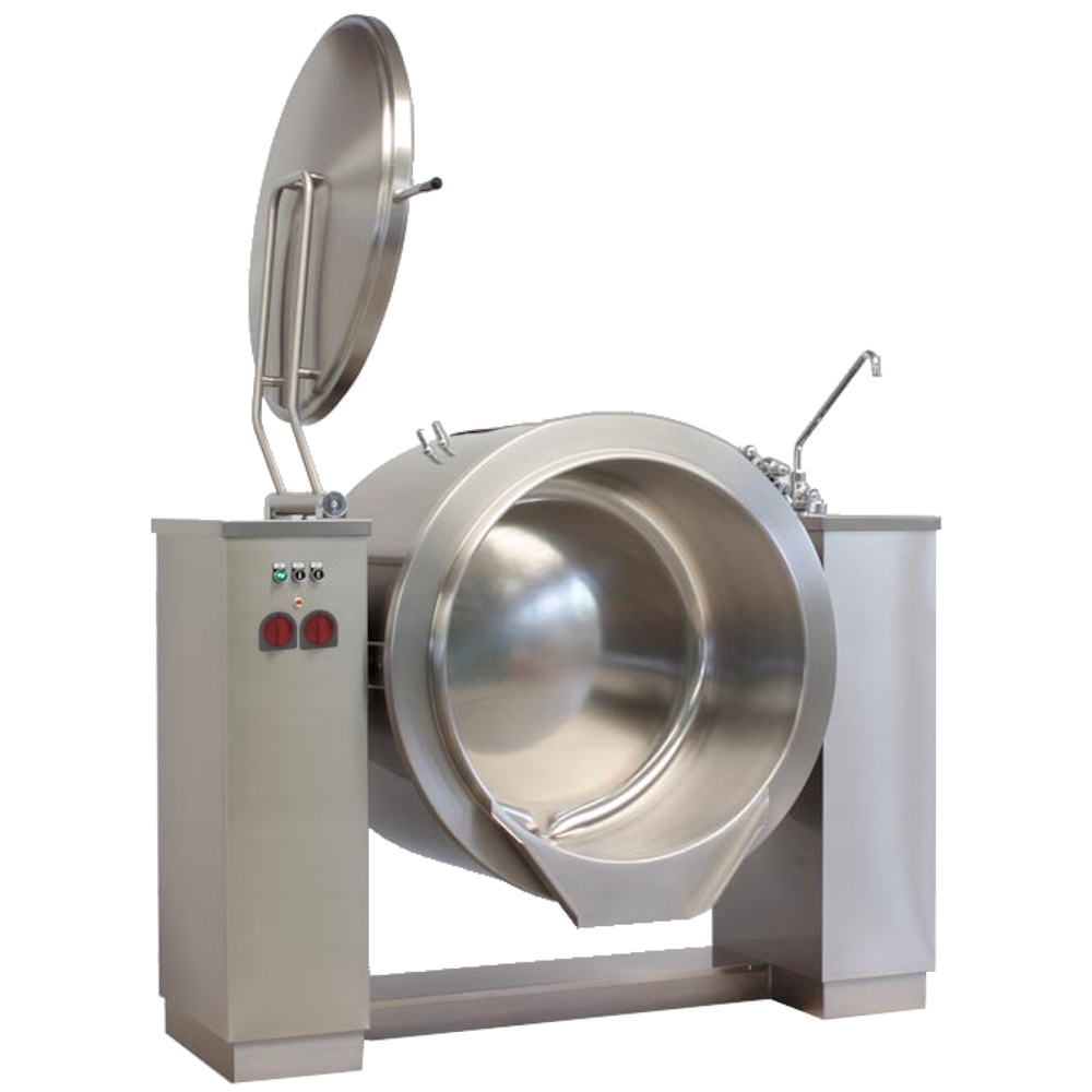 EURAST - Kippkesssel für gas 500 liter indirekte wärme und motor - 2050x1300x1300 mm - 55 Kw + 400 W 230/1V - 18617500 Image