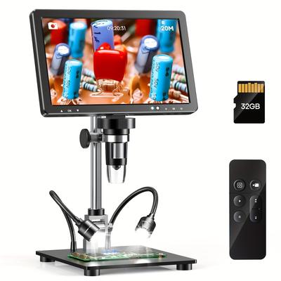 TEMU Digital Soldering Microscope, 10.1