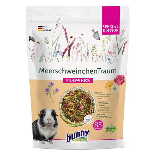 Sparpaket: 3x1,5kg bunny MeerschweinchenTraum Special Edition Flowers Meerschweinchenfutter