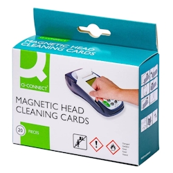 Reinigungskarte, 20 Stück, weiß Q-CONNECT KF17105B Image