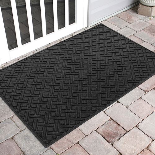 Lattice Extra Large Mat 70 x 45, 70 x 45, Charcoal
