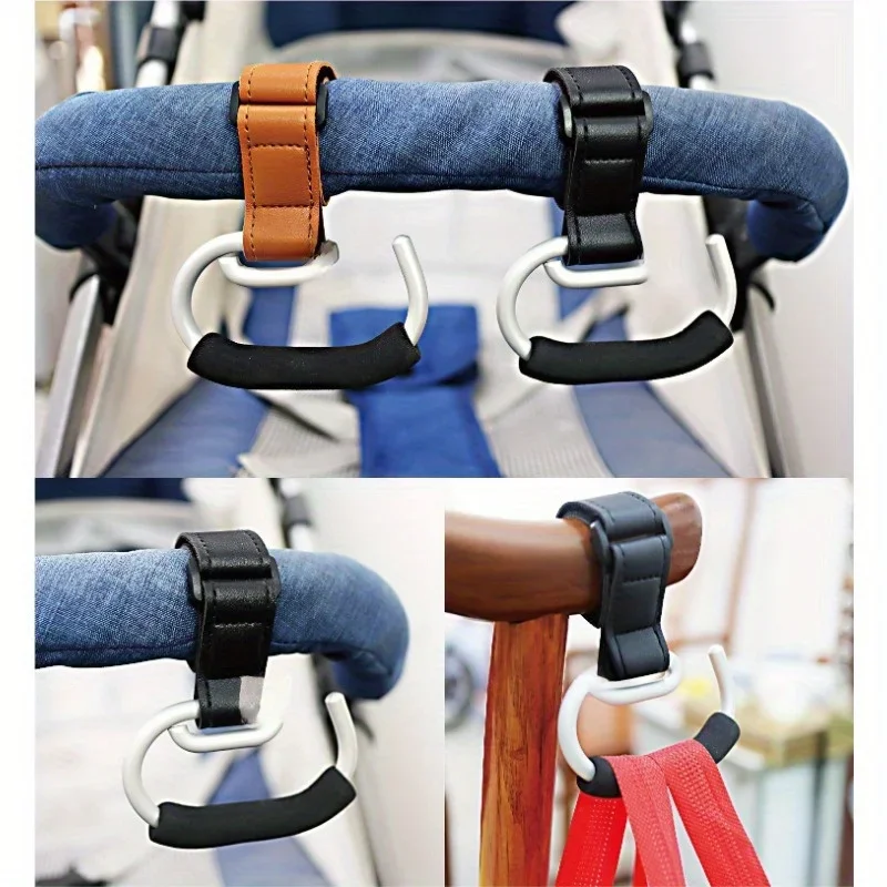 Outdoor Haken Baby Kinderwagen Haken Baby Kinderwagen Gurt PU Lederband Image