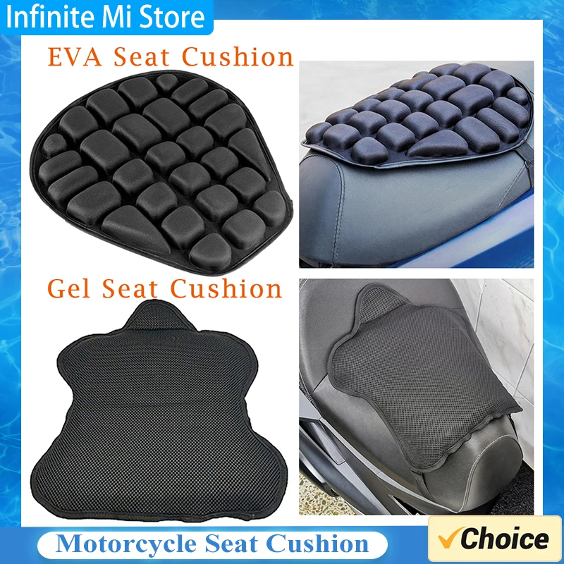 3D Sitz Motorrad Sitzkissen Anti-Rutsch-Motorrad Komfort Sonnenschutz Gel Sitzkissen Motorrad Zubehör Image