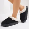 Comwarm Plattform Flauschige Hausschuhe Frauen Neue Mode Fuzzy Hausschuhe Haus Plüsch Winter Frauen Schuhe Hause Baumwolle Schuhe Große Größe