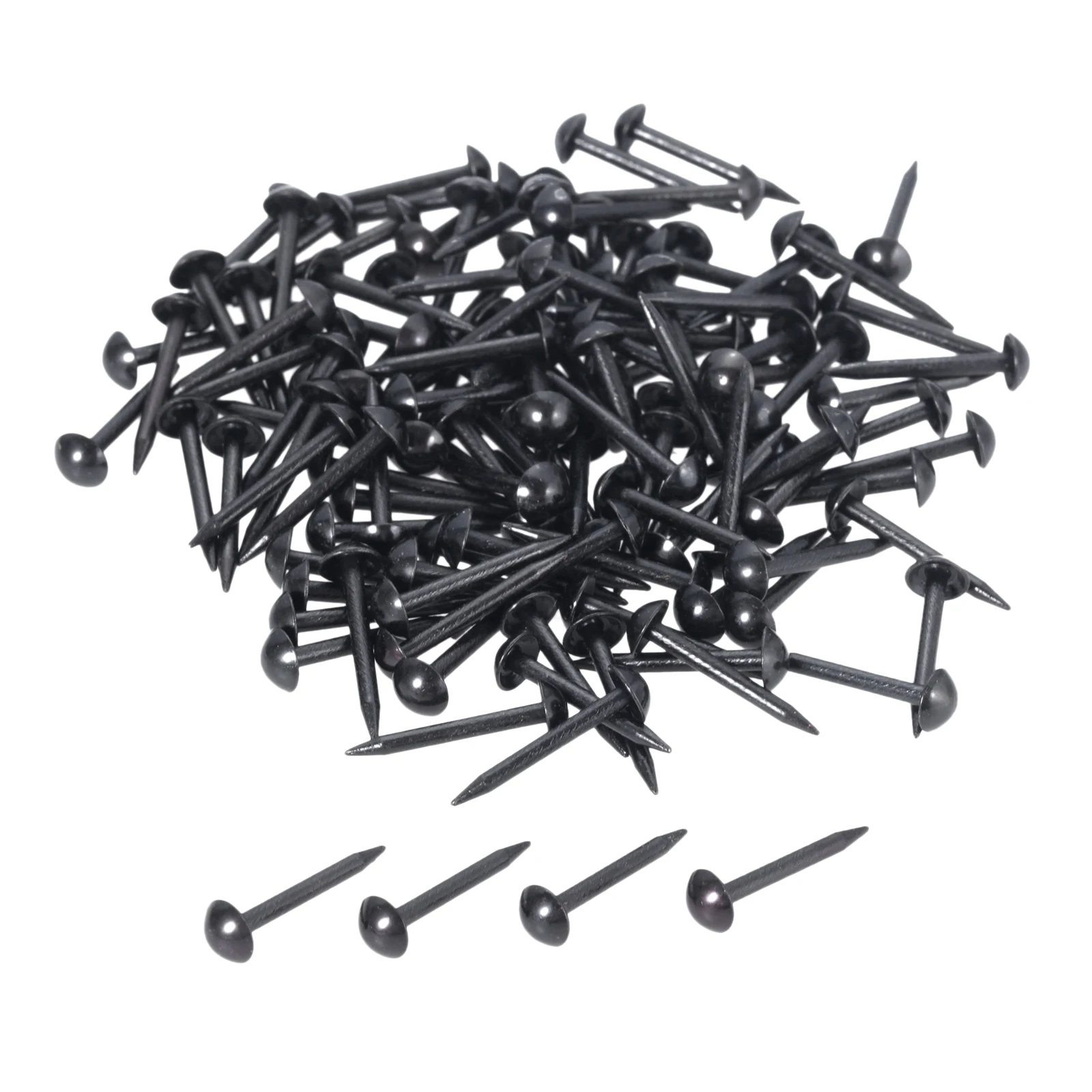 Dophee-Coffre à bijoux en bois, clou noir, boîte cadeau, clou de clou, vin, meubles, étui cadeau, goujon, punaise, 100 pièces, 200 pièces