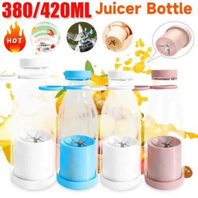 Tragbare Crushed Ice elektrische Entsafter 6 Klingen Mixer Milch shake Maschine große Kapazität Mini frischen Saft Mixer Sport flasche
