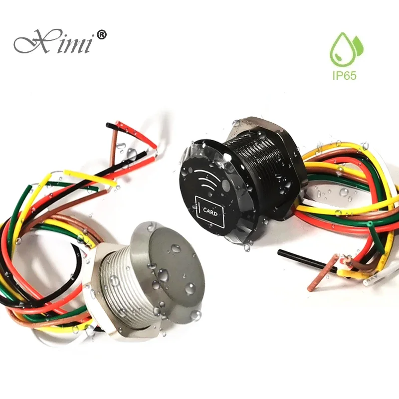 Zutrittskontroll-Mini-Lesegerät, IP65, wasserdicht, RFID, 125 kHz, 13,56 MHz, kleinste Kartenscanner, WG26/34 Ausgang, Wiegand-Mikrokartenleser Image