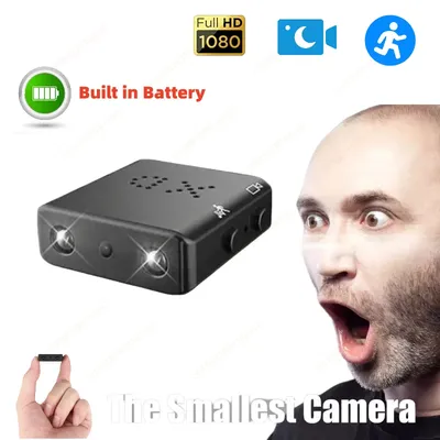 1080P HD Mini Camara Espia Eingebaute Batterie Sicherheit Kleine Schlüsselbund Kamera IR Nachtsicht DVR Bewegungserkennung Video Recorder