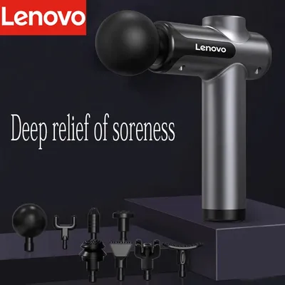 Genuine Lenovo N2 N3 Fascia Gun Professional Grade Muscle Relaxation Massager LED Touch Screen 6-8Massage Head Holiday Gifts