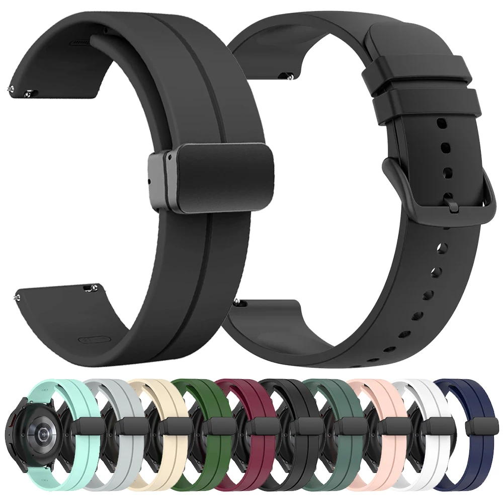 Für Garmin Venu 3 2 Sq Armband Ersatz für Garmin Forerunner 255 265 245 165 Band 20 mm 22 mm Magnetschnalle Silikonarmband Image