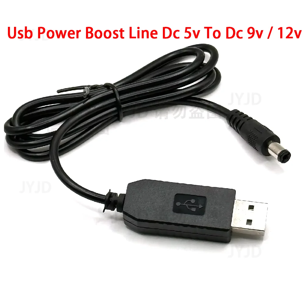 USB Power Boost Line Dc 5V zu Dc 9V / 12V Step Up Modul USB Konverter Adapter Kabel 2,1x5,5mm Stecker Image