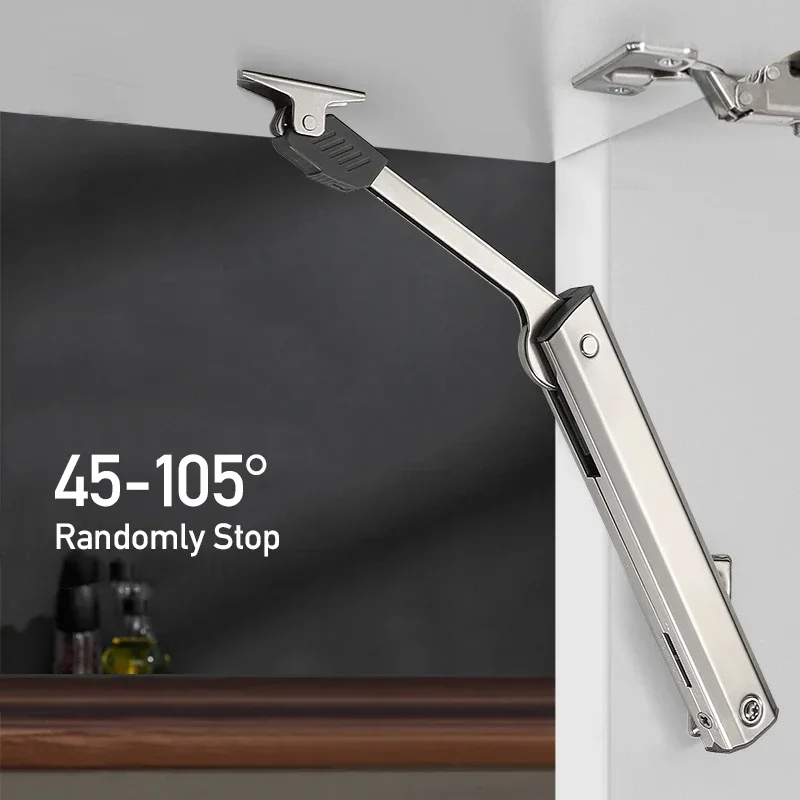 Robuste hydraulische Schrankscharniere nach oben und über der Tür, Stopp nach Belieben, Stützstange, pneumatische pneumatische Stangenfederunterstützung Image