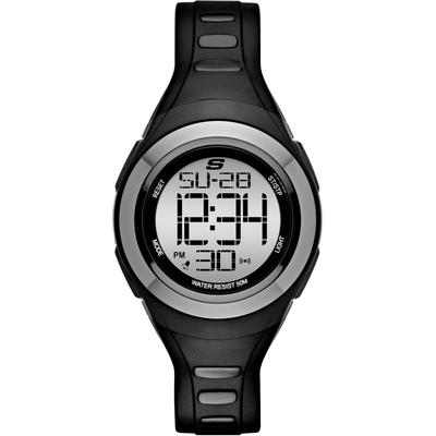 Chronograph SKECHERS "TENNYSON", schwarz (schwarz, grau), Armbanduhren, Damen, Quarzuhr, Armbanduhr, Damenuhr, digital, Datum, Stoppfunktion Image