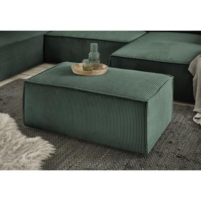 Hocker HOME AFFAIRE "SHERWOOD", grün (duneklgrün), B:102cm H:42cm T:69cm, Hocker, passend zur Polster-Serie SHERWOOD Image