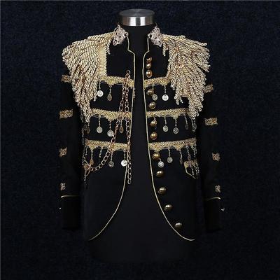 Retro Vintage Rococo Coat Masquerade Circus Jacket Prince Aristocrat Fancy Dress Men's Royal Carnival Masquerade Event / Party Adults' Coat Spring Fall Winter