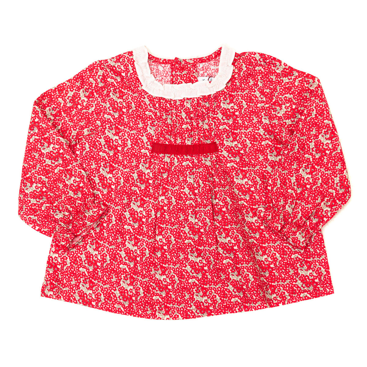 Langarm-Rundhalsbluse 17I07704 Mädchen Image