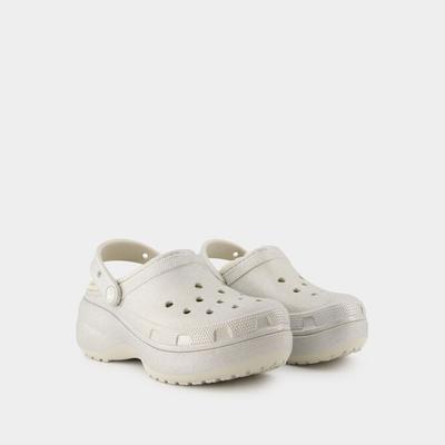 Sandalen Classic Platform Glitter - Crocs - Synthetik - Silber