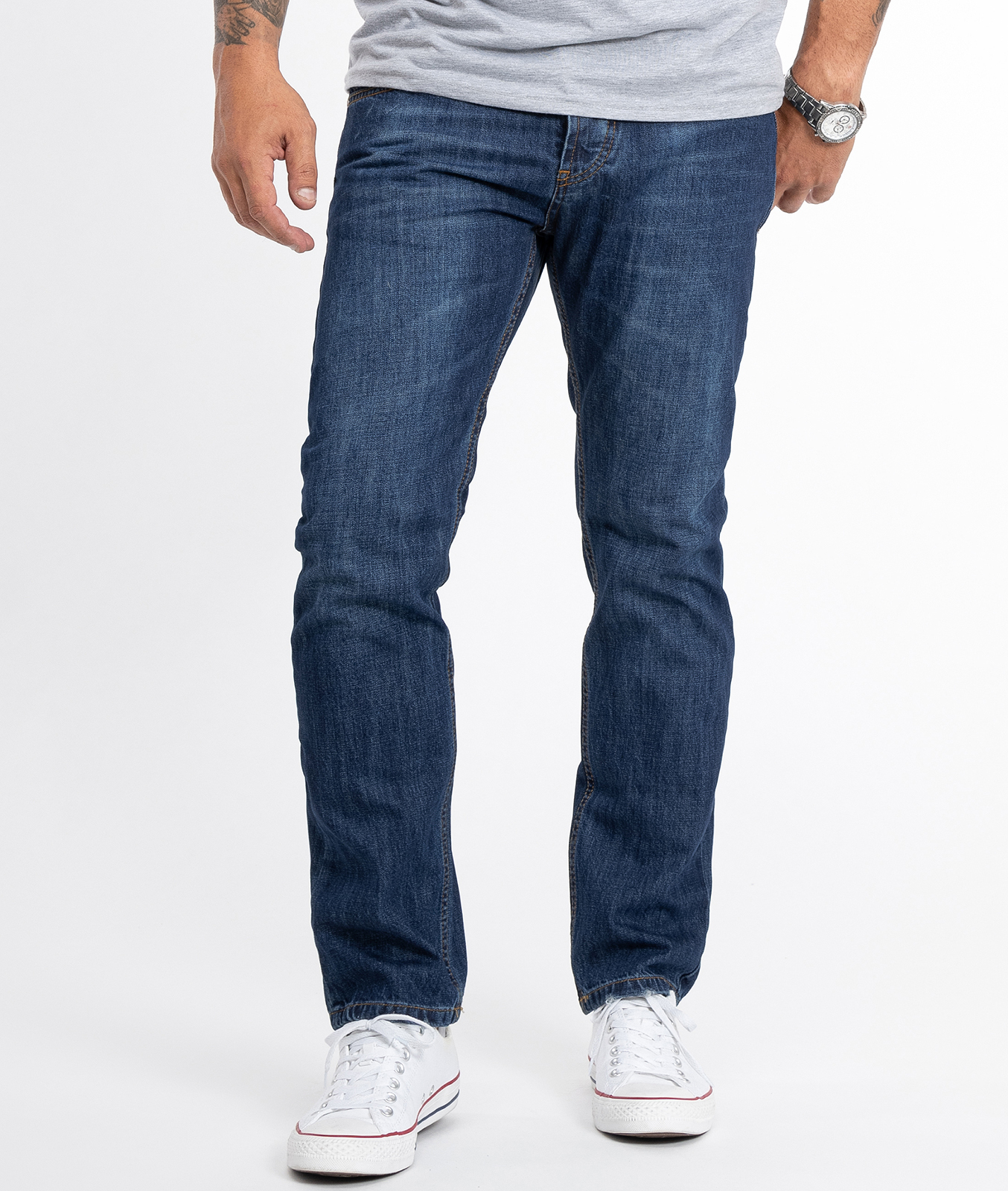 Lorenzo Loren Jeans Straight Cut Blau Image