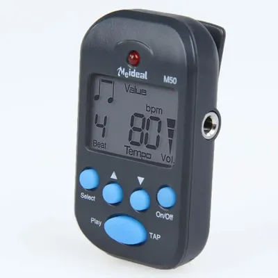 M50 Mini Piano Tuner Metronome Clip-on LCD Digital Electronic Metronome Professional with LED