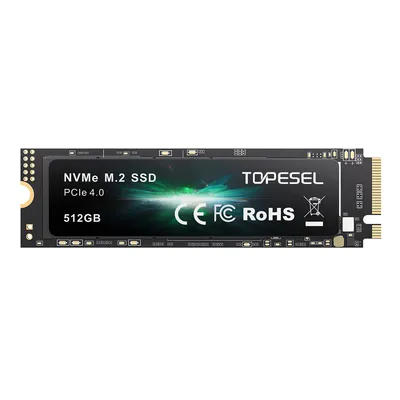 TOPESEL X16 SSD NVMe M2 512GB Internal Solid State Hard Disk PCIe 4.0x4 2280 SSD M.2 Drive for PS5