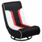 Leather Swivel Pedestal Gaming Chair with Ergonmic Design, Black/White gaming chair office