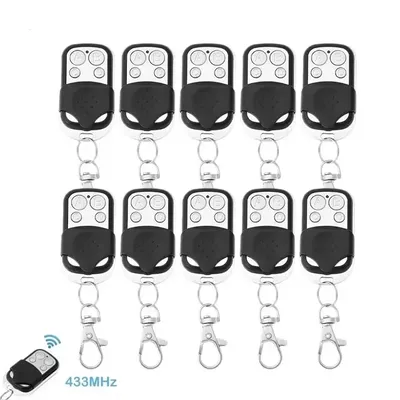 10pcs 433MHz Smart Copy Duplicator Remote Control 4 Button Electric Garage Door Gate Opener Remote