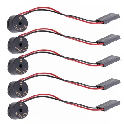 5PCS Mini Plug Speaker Computer Motherboard Onboard Case Buzzer BIOS PC Case Buzzer 4 Pins for PC